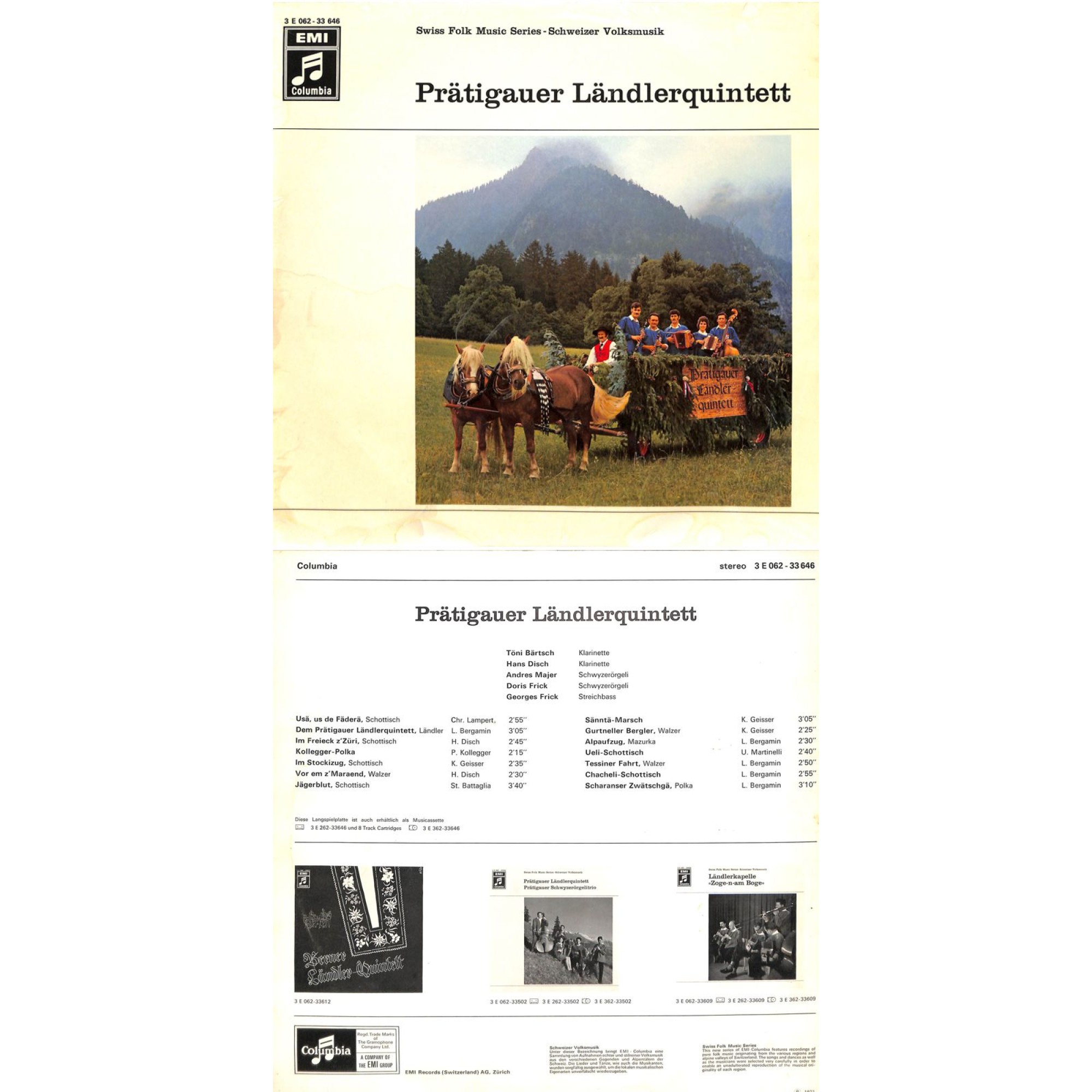 CD Prätigauer Ländlerquintett - 1972 CD Prätigauer Ländlerquintett - 1972