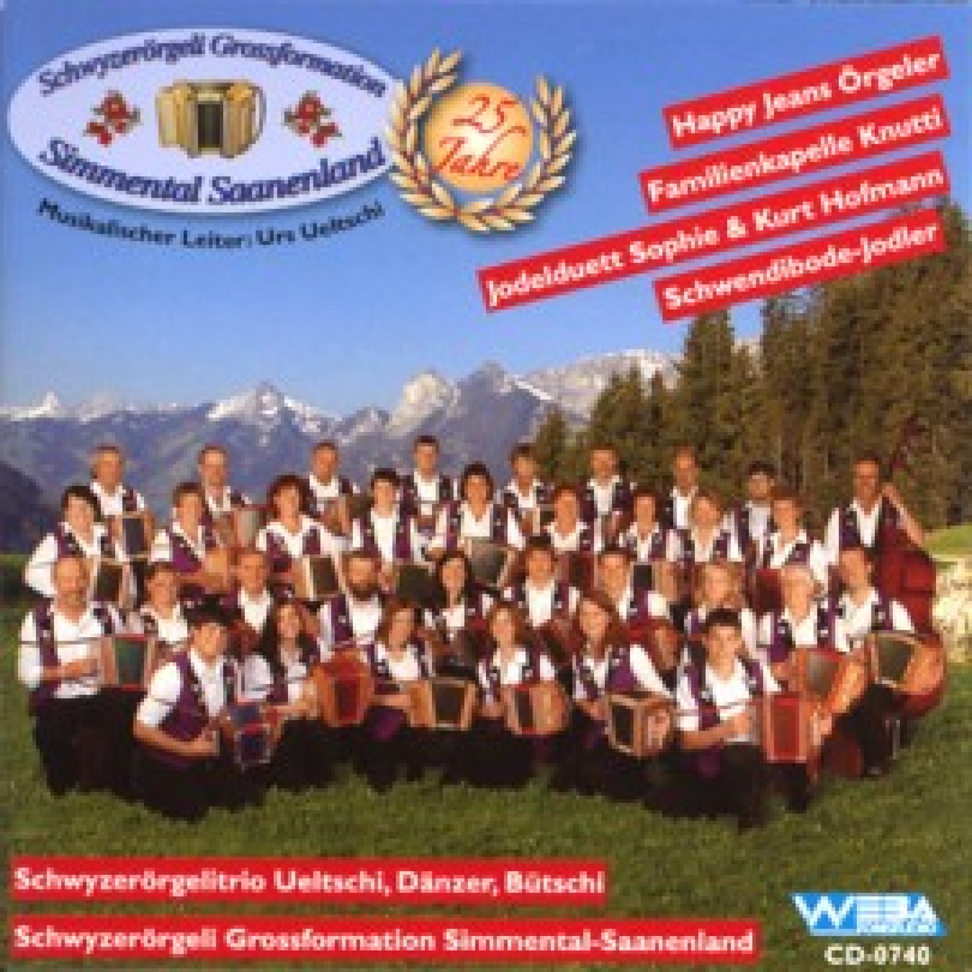 CD "25 Jahre" - Schwyzerörgeligrossformation Simmental Saanenlan CD "25 Jahre" - Schwyzerörgeligrossformation Simmental Saanenlan