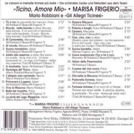 CD Ticino Amore Mio - Marisa Frigerio, Mario Robbiani etc.