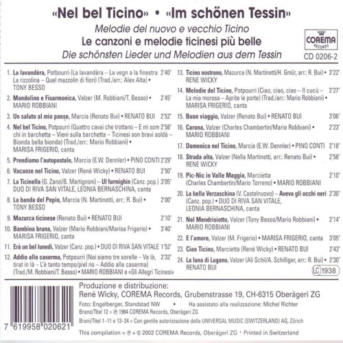 Occ. CD nel bel Ticino - Die schönsten Melodien aus dem Tessin