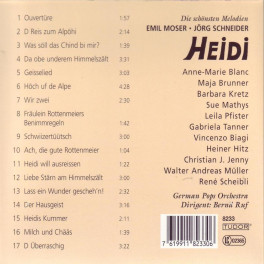 CD Heidi Musical Emil Moser und Jörg Schneider - Die schönsten Melodien