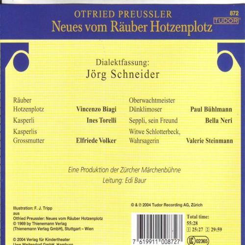 CD neues vom Räuber Hotzenplotz 2 - Dialektfassung von Jörg Schneider