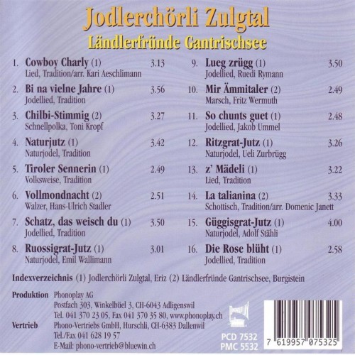 CD Häb Sorg derzue - Jodlerchörli Zulgtal