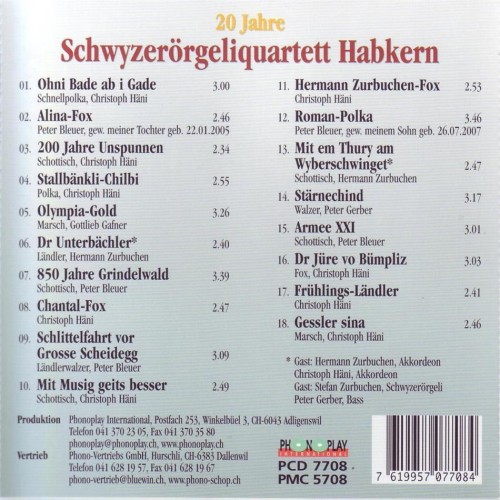 20 Jahre - Schwyzerörgeliquartett Habkern