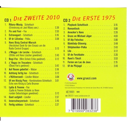 CD 5 x Carlo Brunner - 2CD