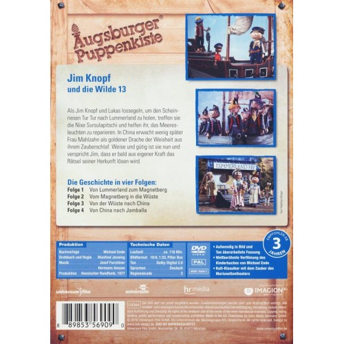 DVD Jim Knopf und die wilde 13 - Augsburger Puppenkiste