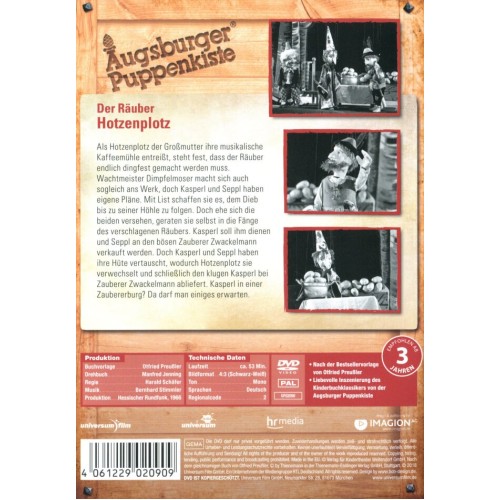 DVD Der Räuber Hotzenplotz s/w  (Neuauflage) - Augsburger Puppenkiste