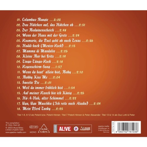 CD Peter Hinnen - Rosemarie, die Post geht ab nach Texas