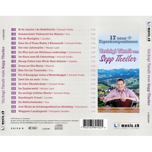 CD Sepp Theiler - Urchigi Tänzli