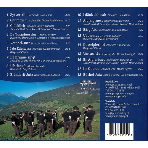CD Jodlerklub Beatenberg - Zytvertriib, singe, jutze, büchle