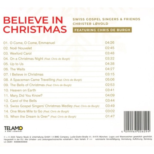 CD Swiss Gospel Singers - Believe in Christmas