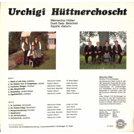 CD Männerchor Hütten, Gebr. Betschart, Kapelle Saturn - Urchigi Hüttnerchoscht