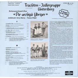 CD Trachten-Jodlergruppe Unteriberg, Die urchigä Ybriger - Ä Gruess us em Ybrig
