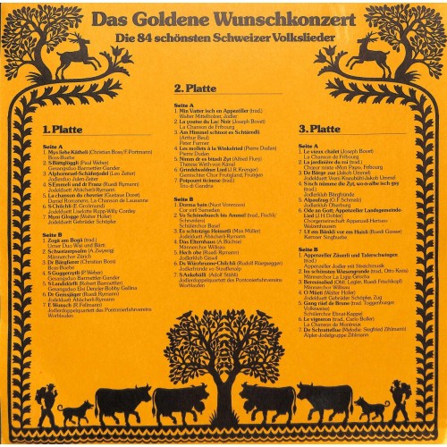 Occ. LP Vinyl: Die 84 schönsten Schweizer Volkslieder auf 6 LPs von Ringier