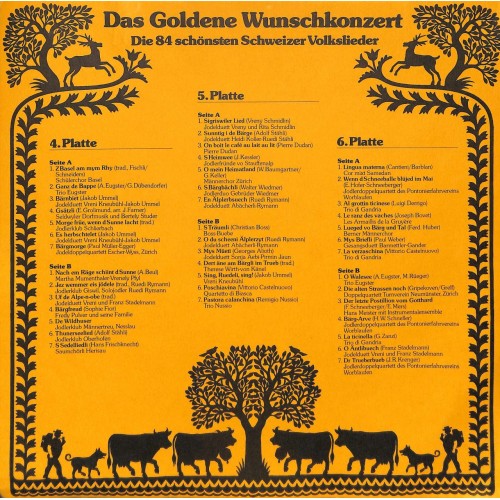 Occ. LP Vinyl: Die 84 schönsten Schweizer Volkslieder auf 6 LPs von Ringier