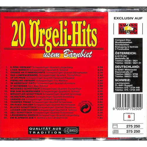 CD 20 Örgeli-Hits usem Bärnbiet - diverse