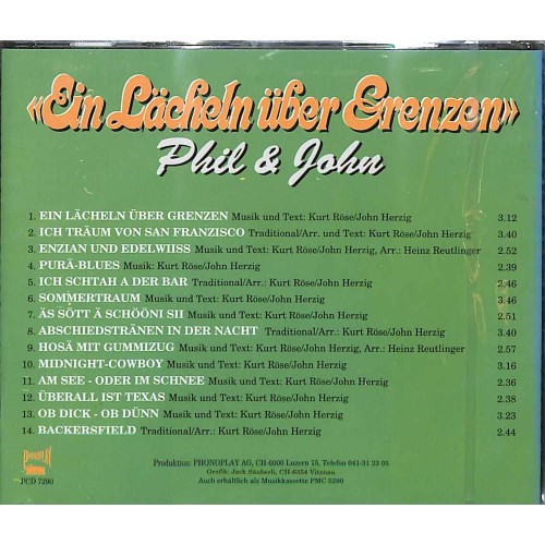 CD Ein Lächeln über Grenzen - Phil & John