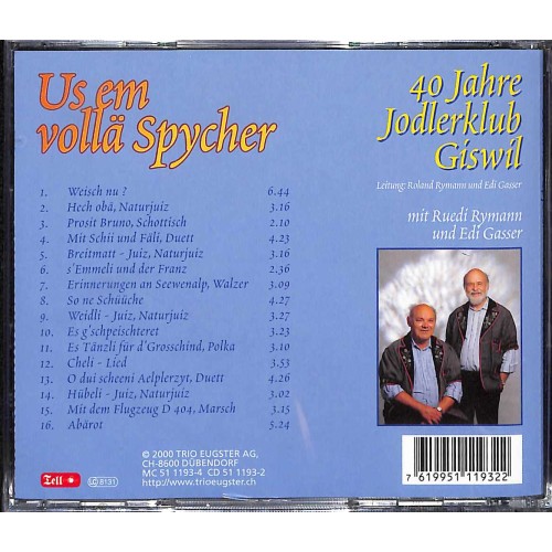 CD Us em vollä Spycher - 40 Jahre Jodlerklub Giswil