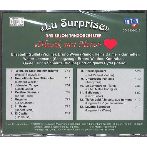 CD Das Salon-Tanzorchester - La Surprise - Musik mit Herz