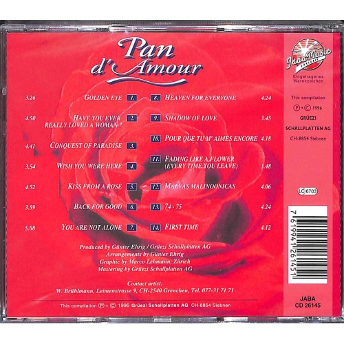 CD M. Chevalier - Pan d'Amour - Kiss from a Rose