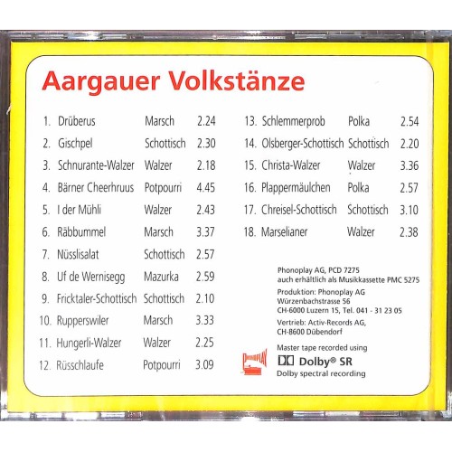 CD Ländlermusig Arwyna - Aargauer Volkstänze