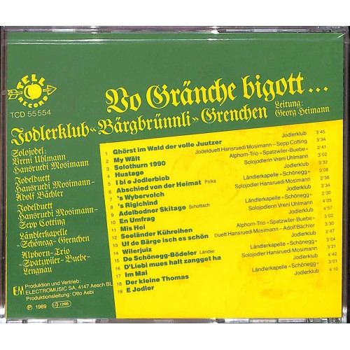 CD Jodlerklub Bärgbrünnli Grenchen - Vo Gränche bigott...