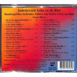 Occ. CD Usem Härze - Jodlerterzett Echo vo de Rüti