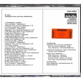 Occ. CD 25 Jahre - Jodelduett Vreni und Franz Stadelmann