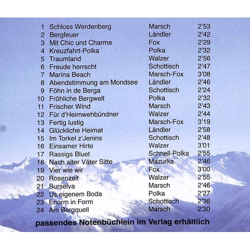 CD Die 24 schönsten Melodien - Hans Niederdorfer (Kapelle Via Mala)