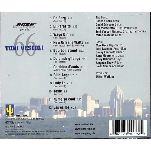 Occ. CD 66 - Toni Vescoli