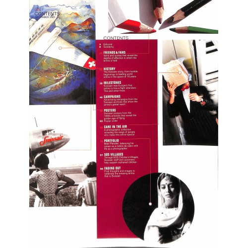 Zeitschrift gazette swissair - Special Edition Nov. 2001 mit Portrait der Airline