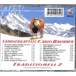 CD Traditionell 2 - Ländlerkapelle Carlo Brunner