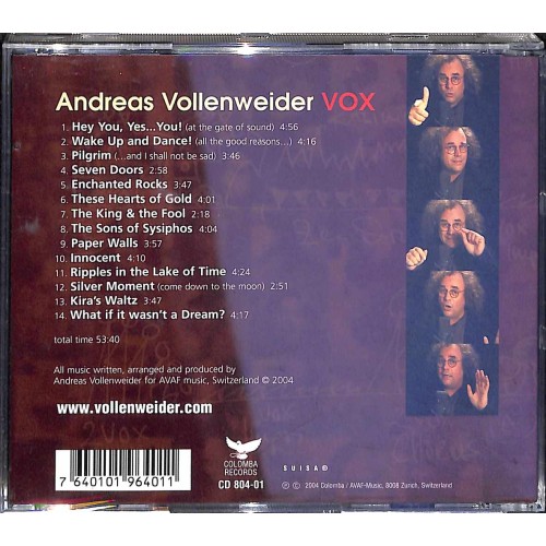 Occ. CD Andreas Vollenweider - VOX