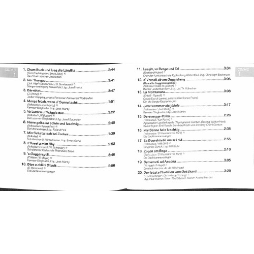 Occ. CD Singt mit! - 4CD-Box mit Schweizer und deutschen Liedern