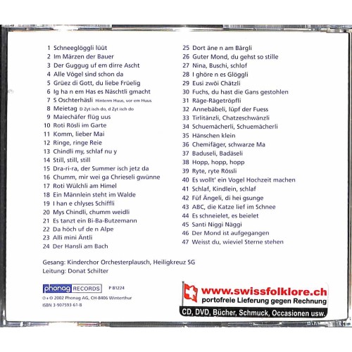 CD Chinde, mir tüend singe - Kinderchor Orchesterplausch