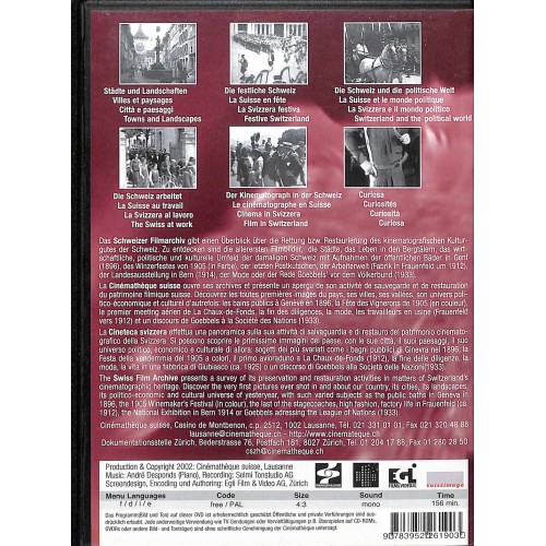 Occ. DVD Es war einmal die Schweiz - Filmbilder aus den Jahren 1896-1934
