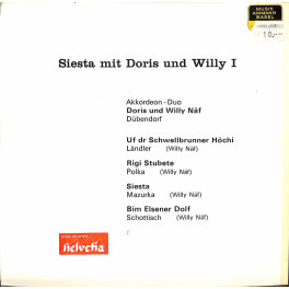 Occ. EP Vinyl: Siesta mit Doris und Willi I - Akk-Duo Doris und Willy Näf Dübendorf
