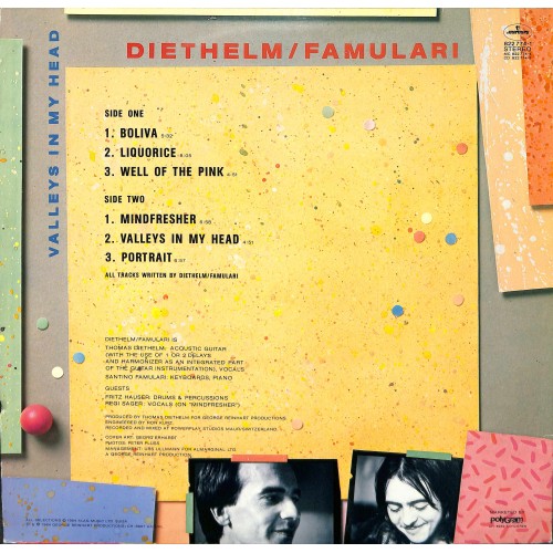 CD-Kopie von Vinyl: Thomas Diethelm / Famulari - Valleys in my Head - 1984