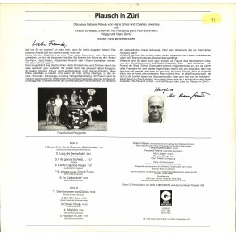 Occ.-LP Vinyl: Plausch in Züri - Musical Hans Gmür - 1983 Occ.-LP Vinyl: Plausch in Züri - Musical Hans Gmür - 1983