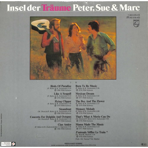 CD-Kopie von Vinyl: Insel der Träume - Peter, Sue & Marc