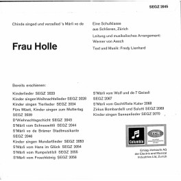 CD-Kopie von Vinyl: Frau Holle - Fredy Lienhard und Schulklasse Schlieren