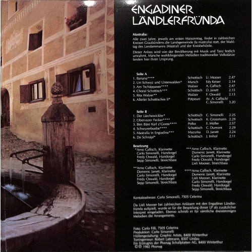 CD-Kopie von Vinyl: Engadiner Ländlerfründa - Mastralia in Engiadina