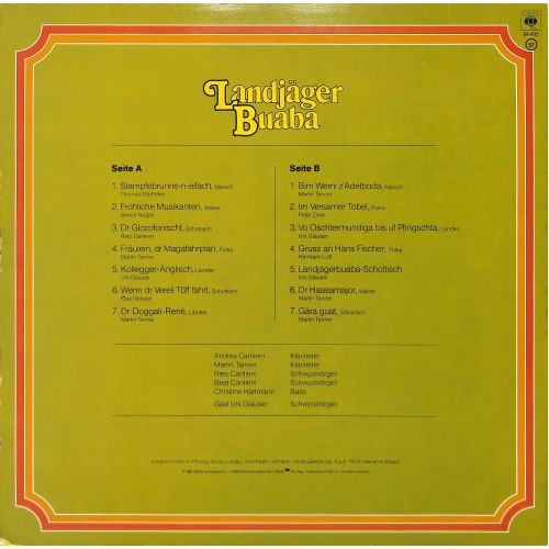 CD-Kopie von Vinyl: Landjäger Buaba - 1980
