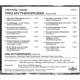 CD-Kopie: Heimelig, rassig - Trio Mythengruess CD-Kopie: Heimelig, rassig - Trio Mythengruess