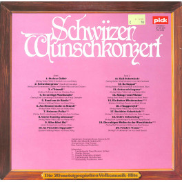 CD-Kopie von  Vinyl: Schwiizer Wunschkonzert - 20 x meistgespielt