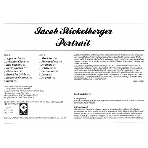 CD Portrait - Jacob Stickelberger