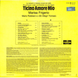 CD-Kopie von Vinyl: Marisa Frigerio + Mario Robbiani - Ticino Amore Mio
