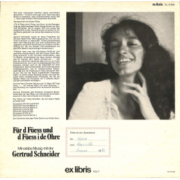 CD-Kopie von Vinyl: Gertrud Schneider - Für d Füess und d Füess i de Ohre - 1977