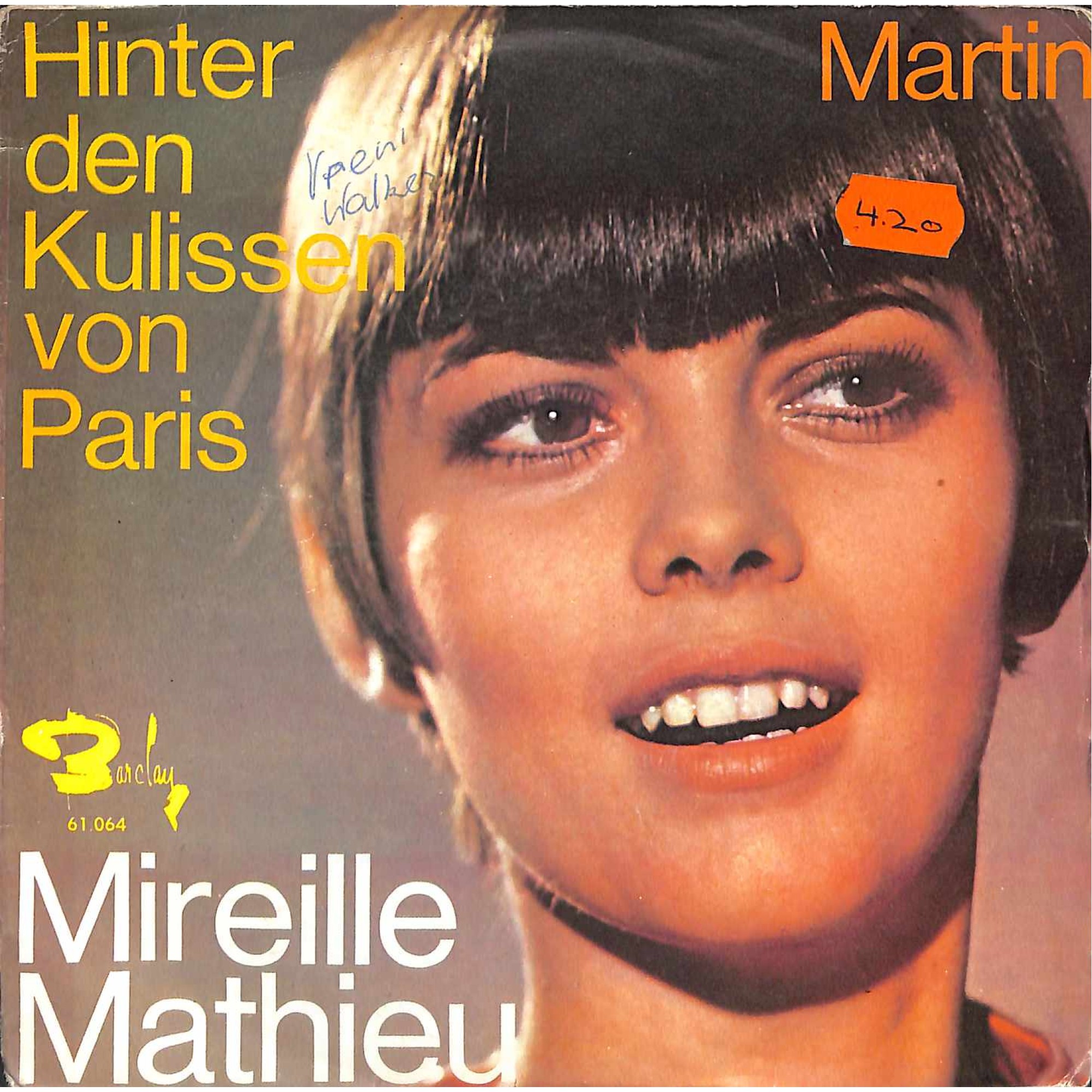 Occ. Single Vinyl: Mireille Mathieu - Hinter den Kulissen von Paris Occ. Single Vinyl: Mireille Mathieu - Hinter den Kulissen von Paris