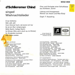 Occ. EP Vinyl: d'Schlieremer Chind singed Wiehnachtslieder